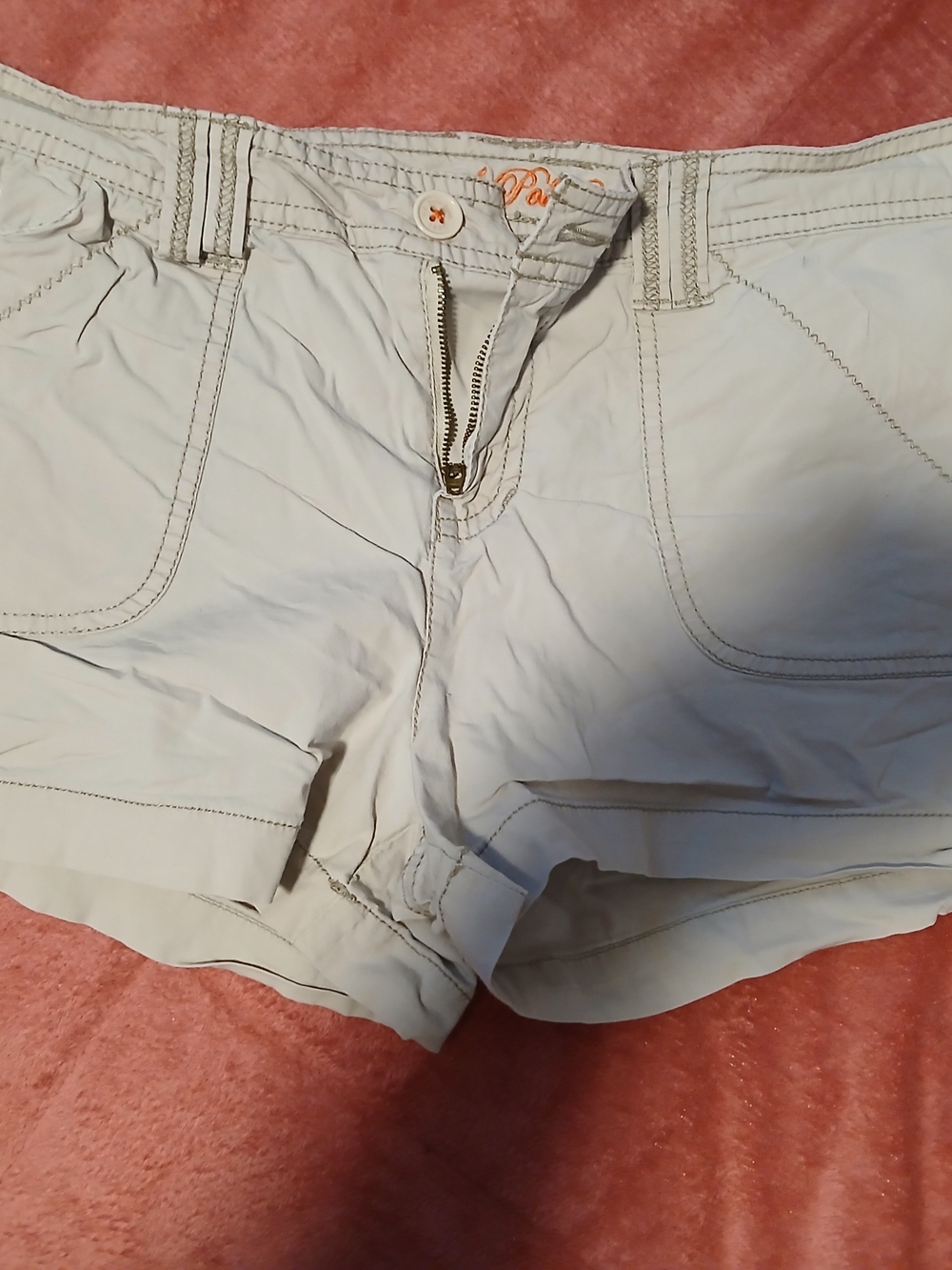 U.S. Polo Assn.Women’s Cream Casual Cotton Blend Shorts